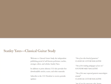Tablet Screenshot of classicalguitarstudy.com